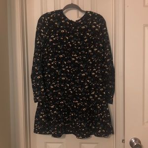 floral print ruffled skirt dress